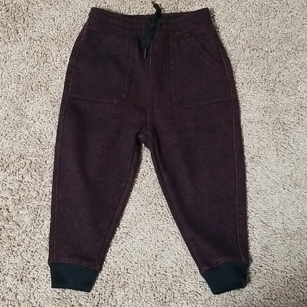 Black and red joggers